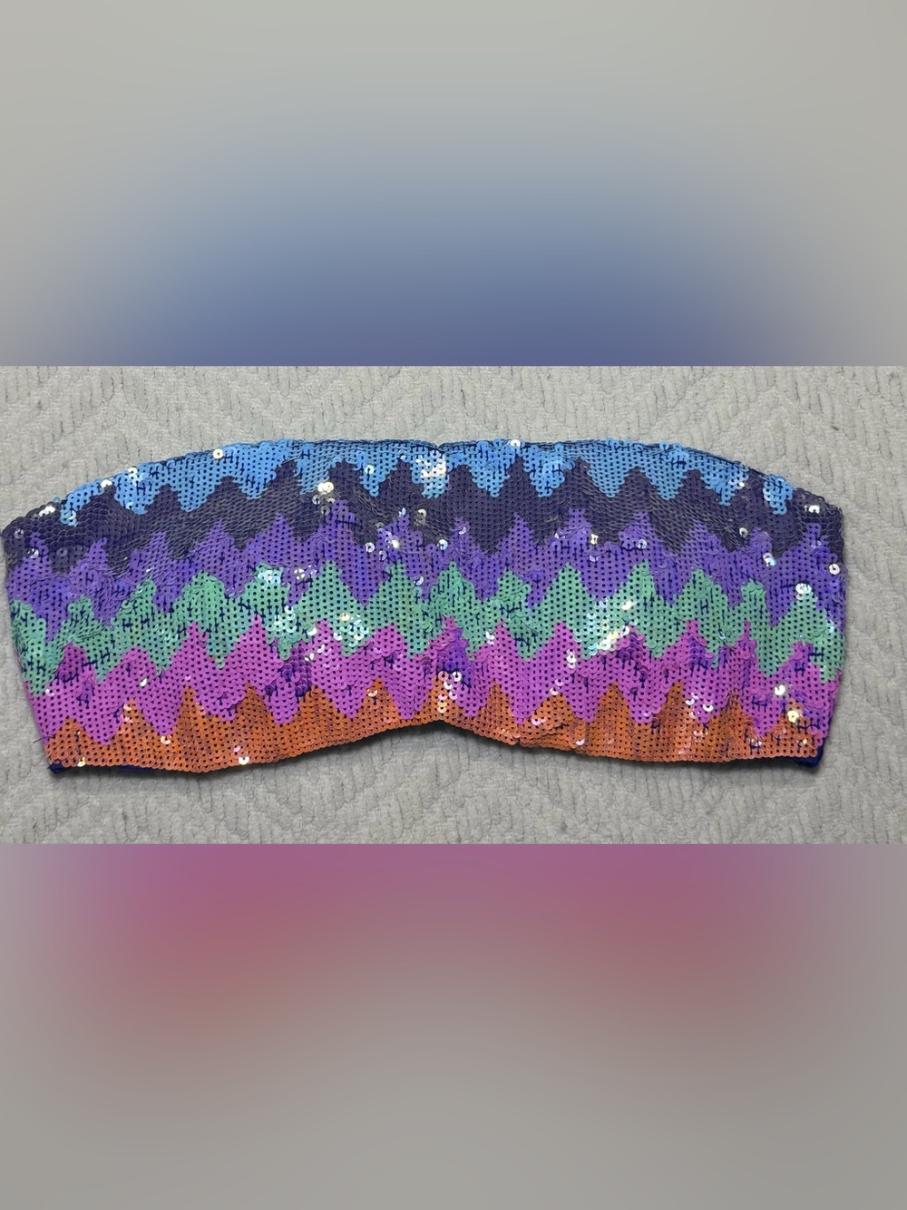 Victoria's Secret ZigZag Chevron Bandeau Bikini Top large